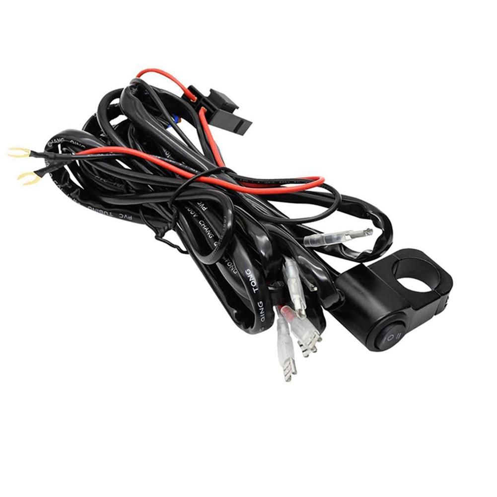 120W 9-16V Motorcycle Light Switch Control Line Group for