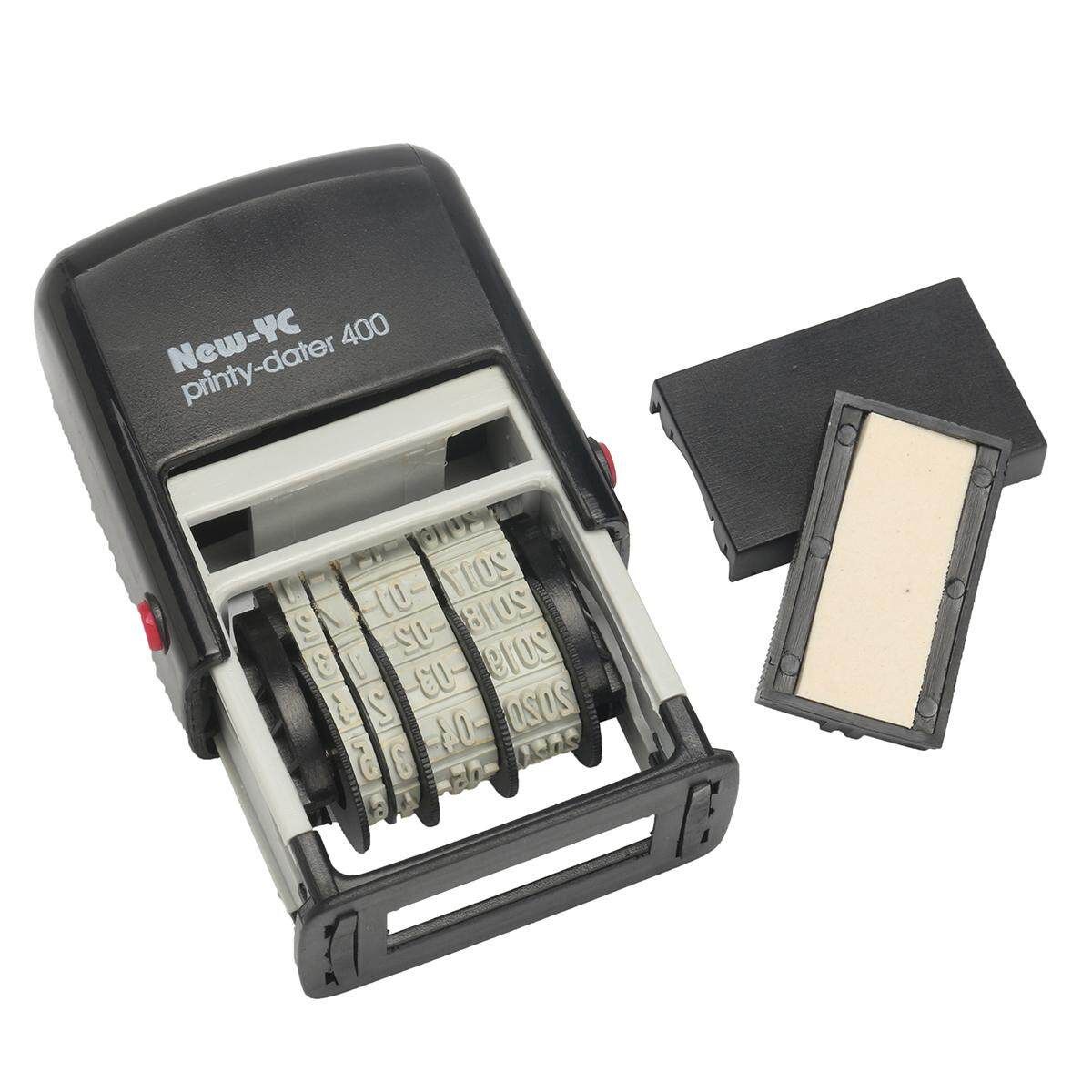 Small Date Stamp Self-Inking Rubber Stamp Stationery Office Business Supplies 400 Ink Back Date Printing