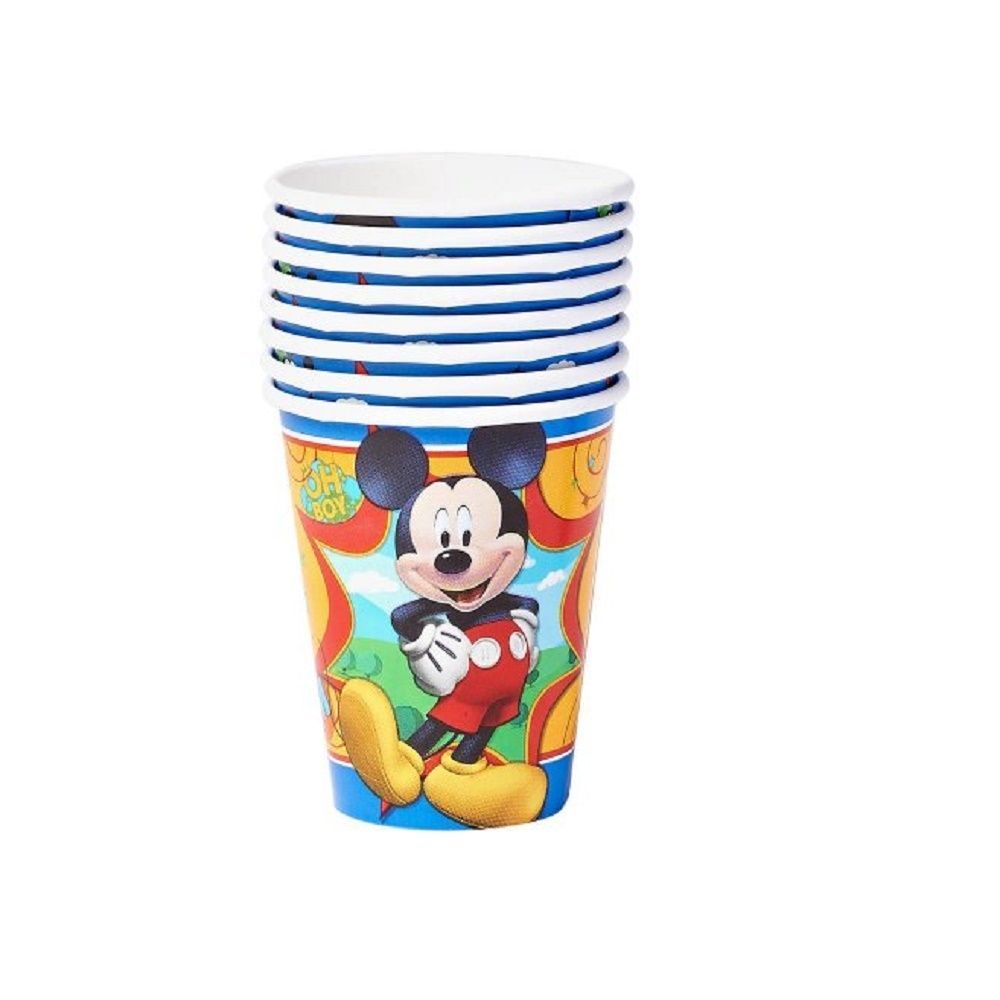 Mickey Mouse Clubhouse 9 Oz. Paper Party Cups, 8 Count, Party Supplies