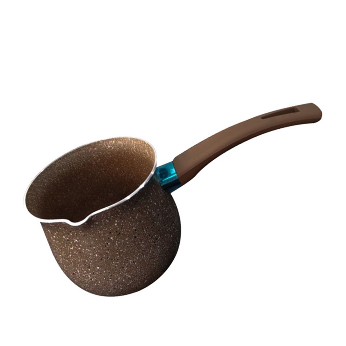 Single Handle Anti-scalding Coffee Pot Non-stick Pan Mini Milk Pot Ceramic Coffee Pot Non-stick Coating Milk Pan RE