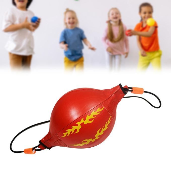 Boxing Speed Bag Double End Punching Bag Kit Kids Red