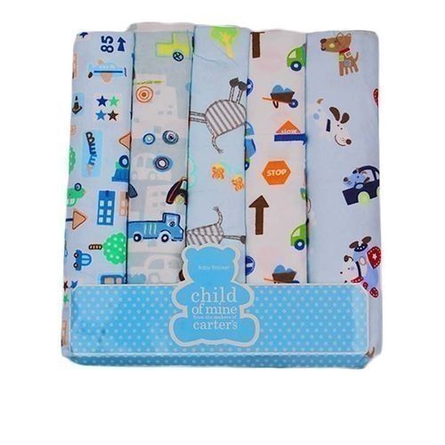 5 Piece Baby Receiving Blankets And Flannels