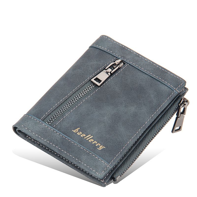 2022 New Baellerry Men Short Wallets Card Holder Solid