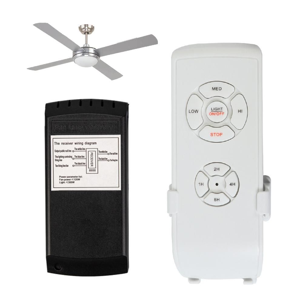 110V Universal Ceiling Fan Lamp Remote Control Kit 3-in-1 Ceiling Fan Light Speed Timing Wireless Remote Controller High Power Load
