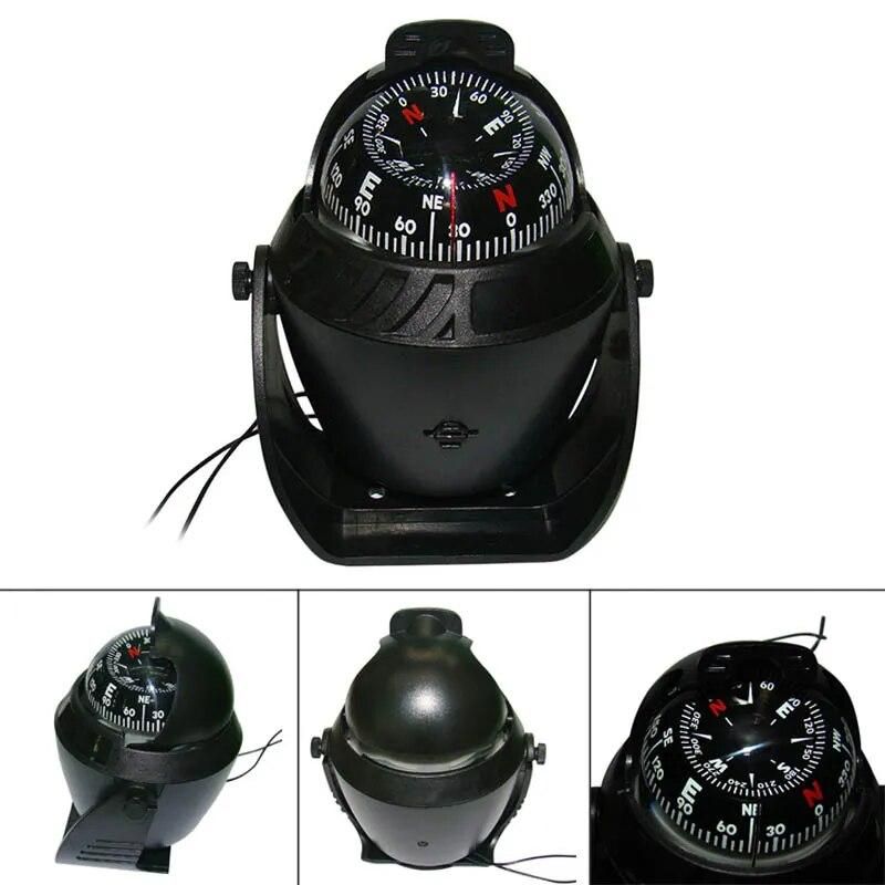 Ocean Compass Marine Navigation Waterproof for Automobiles Boat Durable Outdoor Trip Tools Compass with Luminous Direction Ball