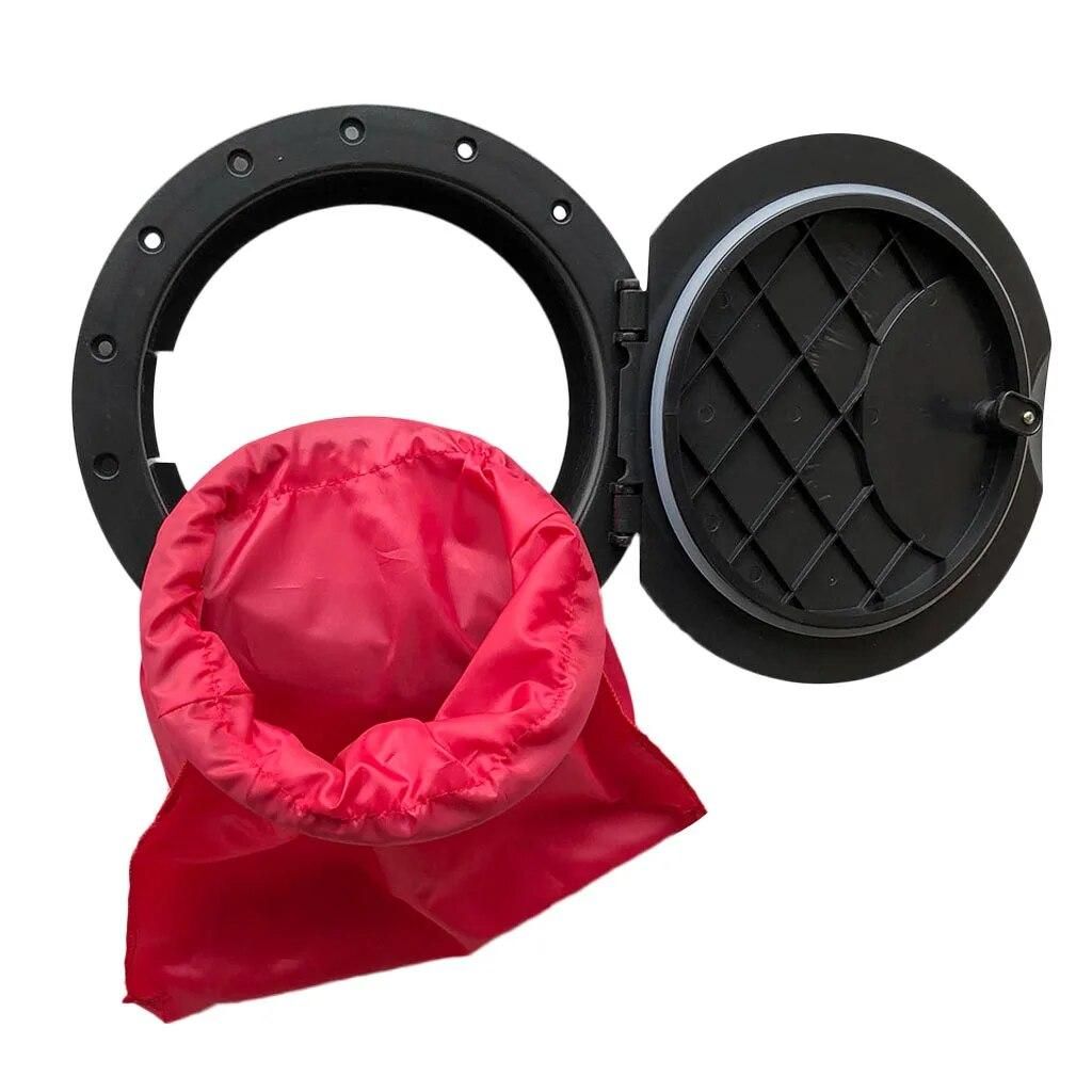 28cm 11'' Hatch Cover Deck Plate Kit & Storage Bag Nylon UV & Sun Protection Boat Cover for Dinghy Marine Boat Kayak Canoe