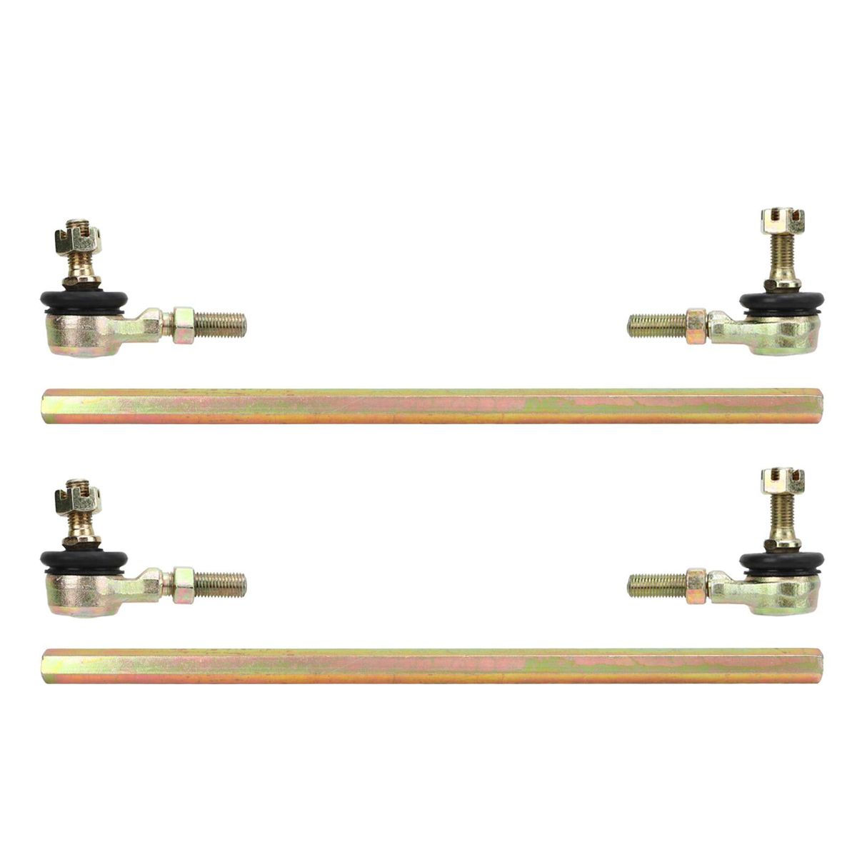 Steering Tie Rod 330mm Tie Rod Kit 1 Pair Strong Wear Resistant Professional High Accuracy High Sterngth Stable for ATV