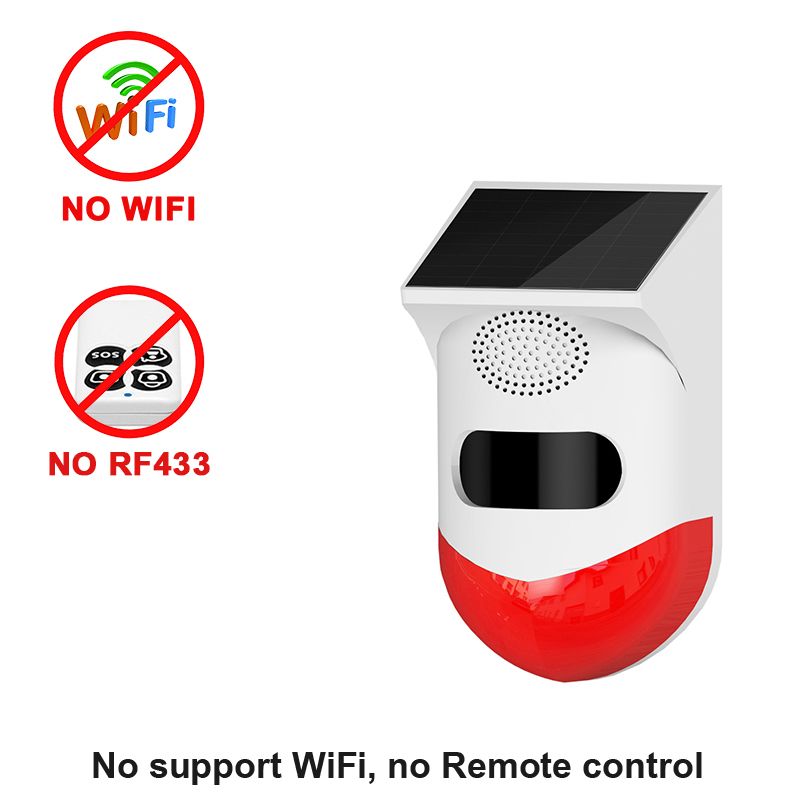 Alarm Detector Farm Garden Solar Infrared Siren Solar CT80D