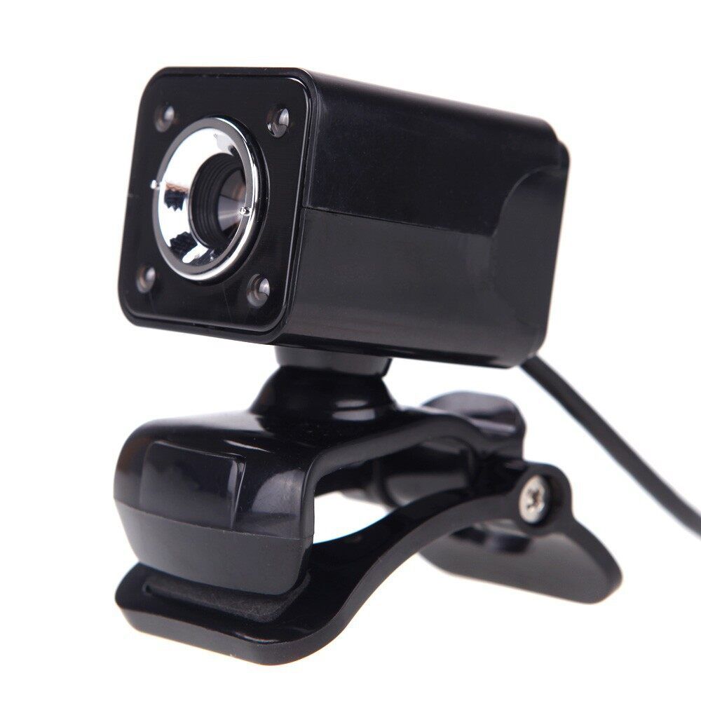 4 LED 12MP HD Webcam Digital USB Camera Video Recording For Android TV PC Laptop Black