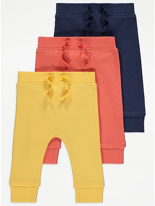 Plain Tie Front Leggings 3 Pack