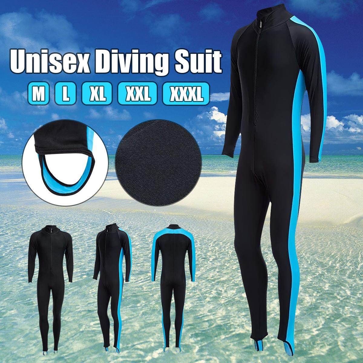 Unisex Watersport Sun Block Warm Scuba Diving Suit Wetsuit Swimming Jumpsuit M M