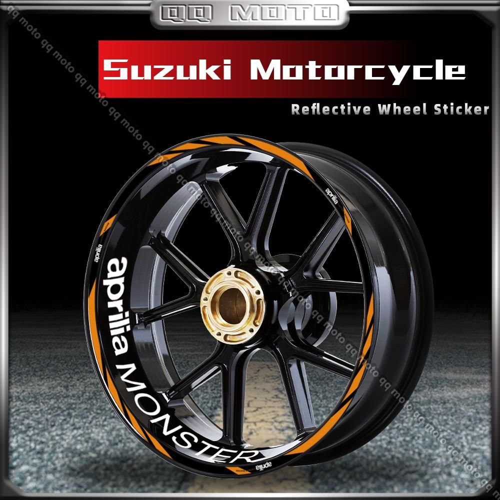 For Aprilia V4 TUONO 1100 RSV4 RS150/250/660 GPR APR Shiver 750 900 Motorcycle Wheel Sticker 17 Inch Rim Stripe Decal Accessori