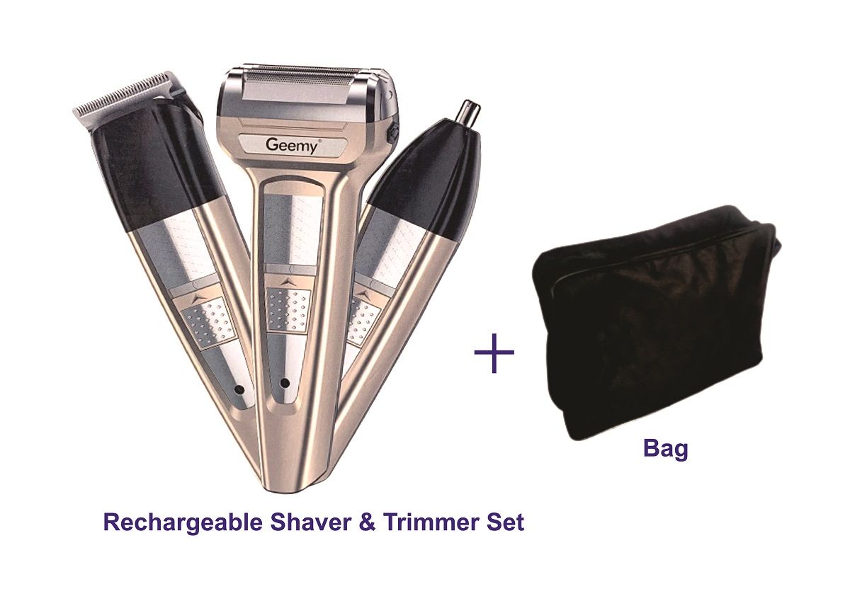 Personal Rechargeable Beards, Nose & Hair Shaver Set(3-in-1)