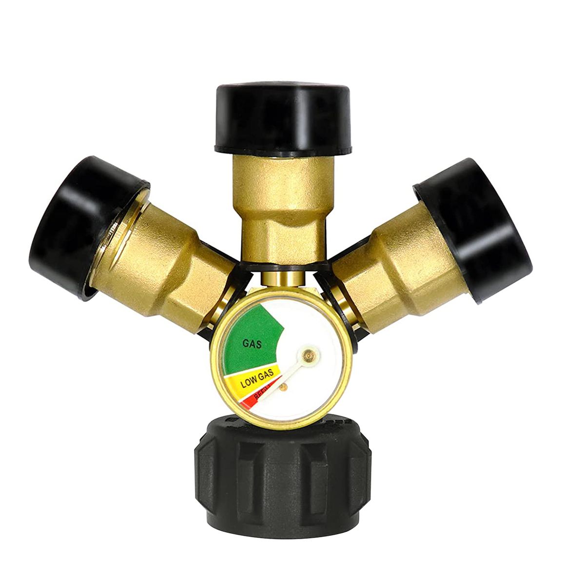 3 Way Splitter Propane Adapter Solid Brass Gases Tanks