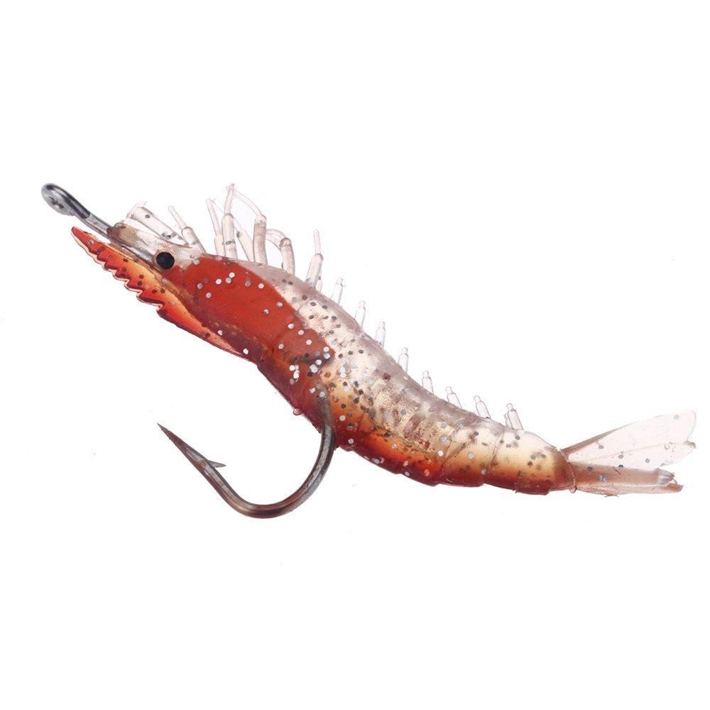 3Pcs 6cm/3g Artificial Fishing Lure Bionic Shrimp Prawn