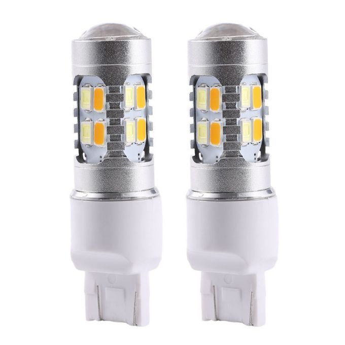 2 Pcs High Power Dual-Color Switchback 20-SMD-5630 LED Bulb Turn Signal Light
