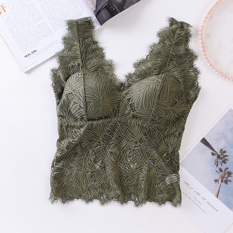 Strap T-Shirt with Floral Filling Woman Top Sexy Lace Crochet Fastener Short Top with Bush