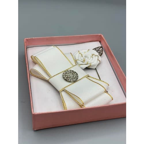 Men's Bow Tie N Accessory - White