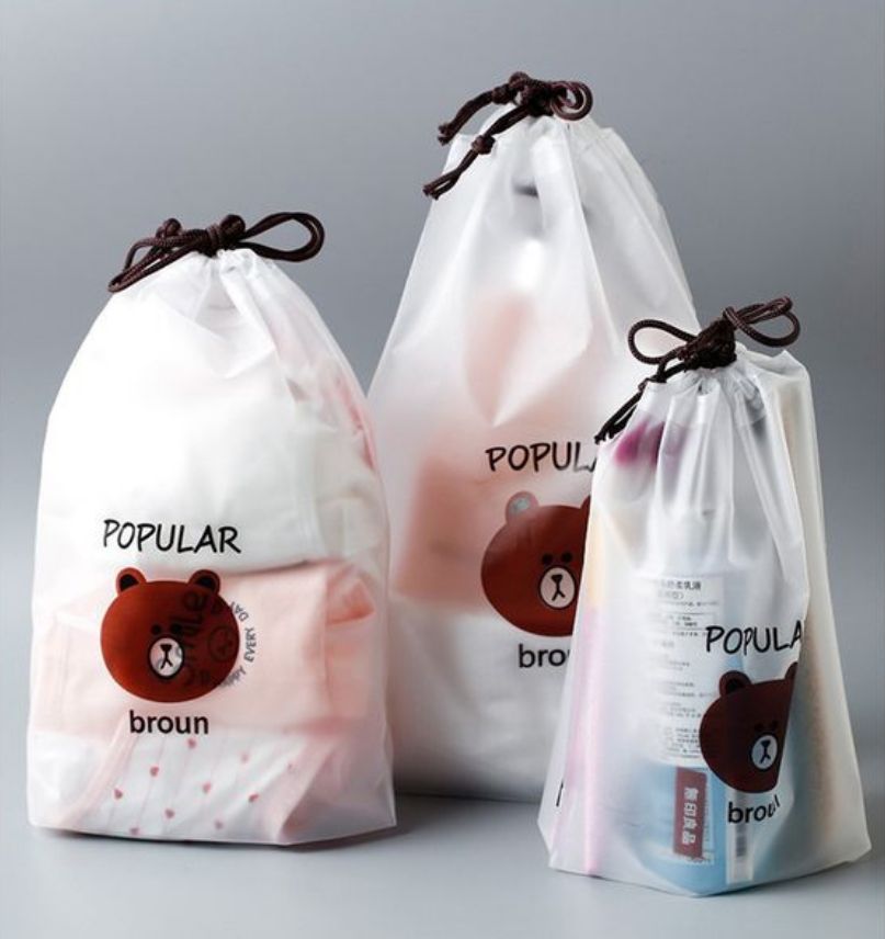 Quality Multi- Purpose Transparent Storage Bag Drawstring UK