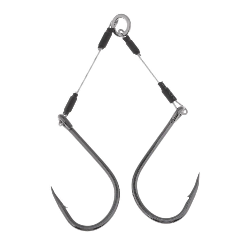 Double Fishing Hooks High Carbon Steel Fishing Assist Hook