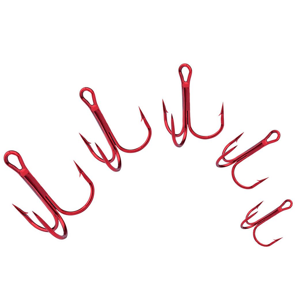 100Pcs/pack Sea Fishing  Hooks Barbed Jig Crank Hooks
