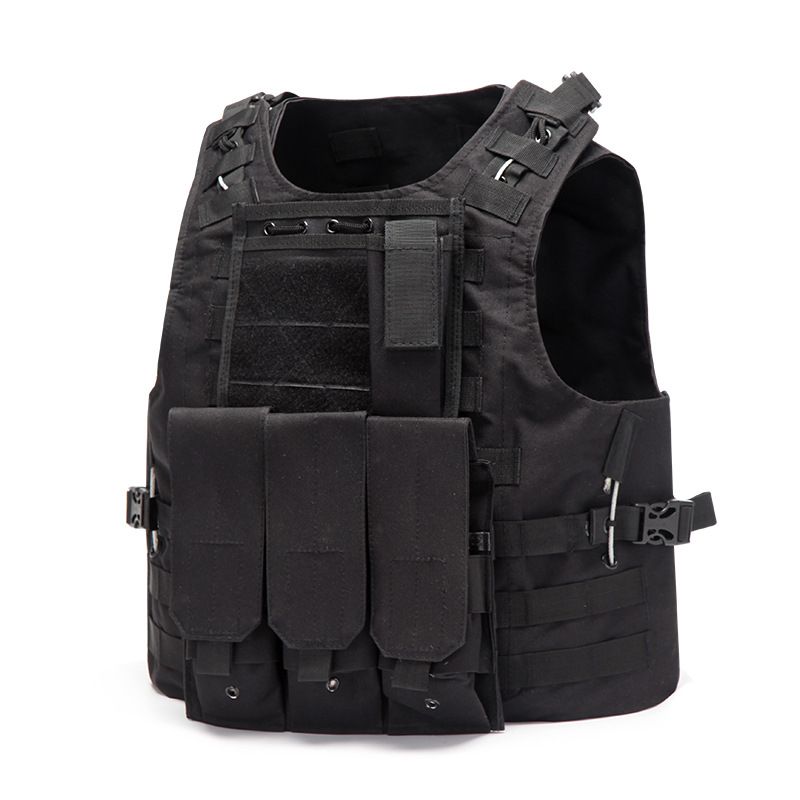 For Airsoft  Molle Ault Plate Carrier  CS Outdoor Clothing Hunting Vest-Black
