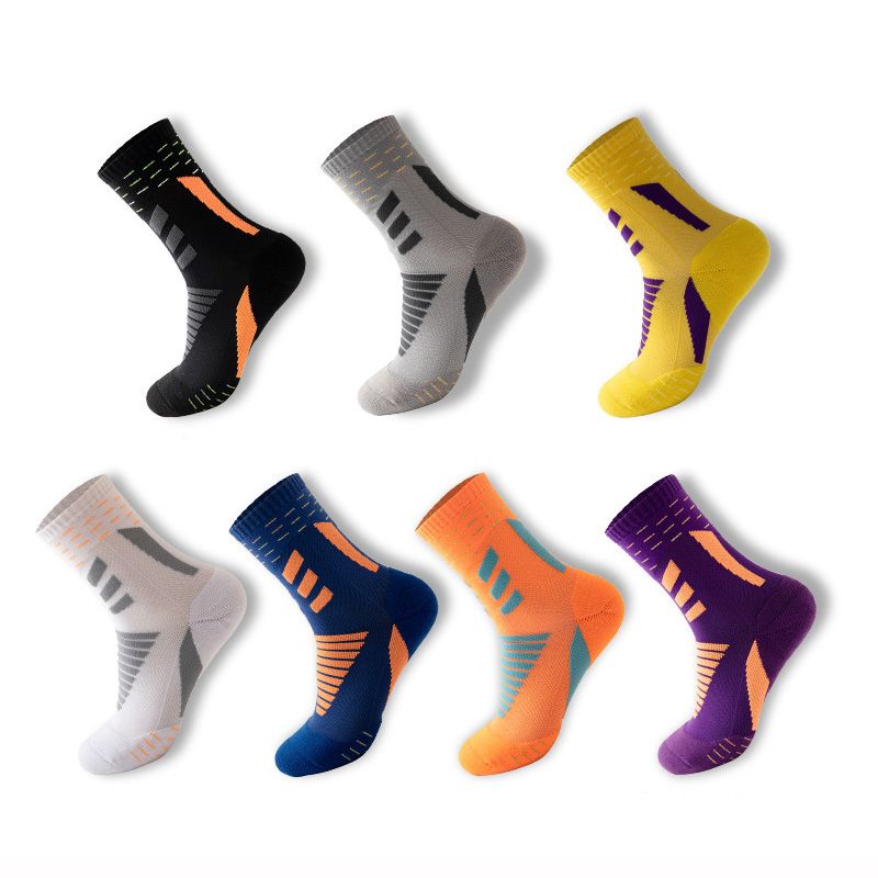 7Pairs Anti Slip Football Socks,Men Non Slip Football Basketball Sports Socks