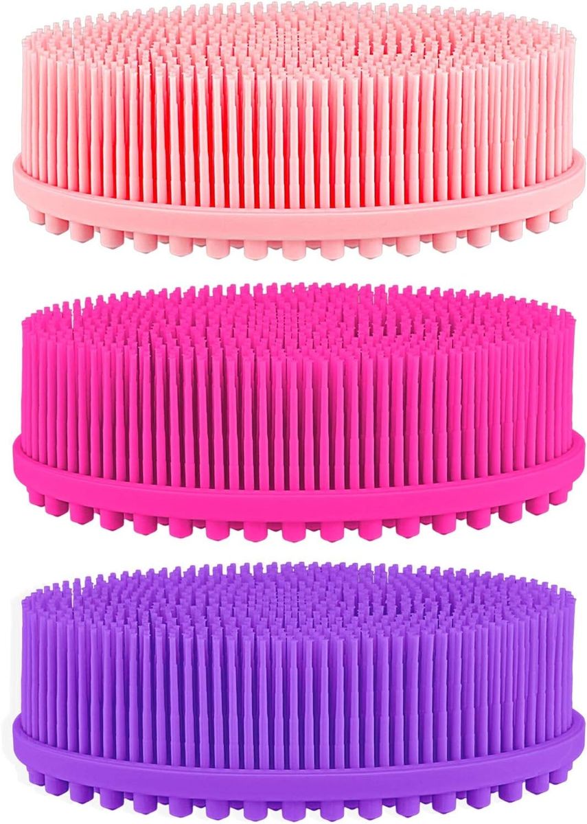 Exfoliating Silicone Body Scrubber 3pcs