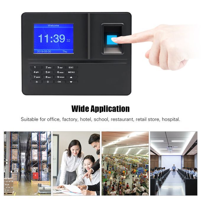 Intelligent Biometric Fingerprint Time Attendance Machine With 3.2In TFT Display Screen