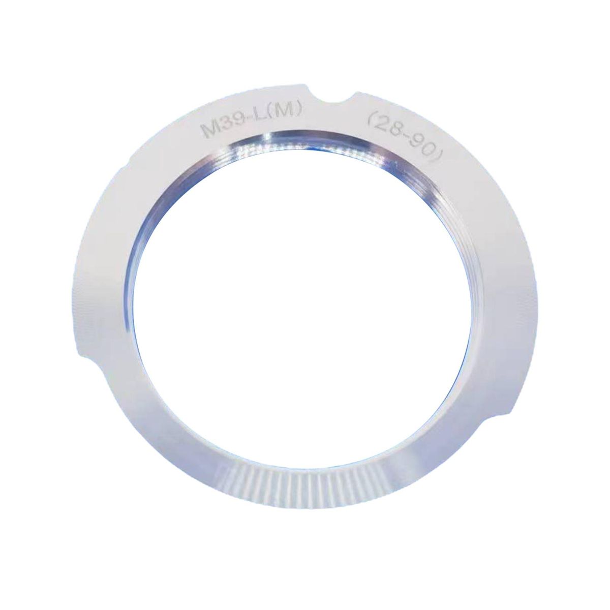 Lens Mount Adapter 28-90mm Frame Lines Lens Mount Adapter Ring Silver