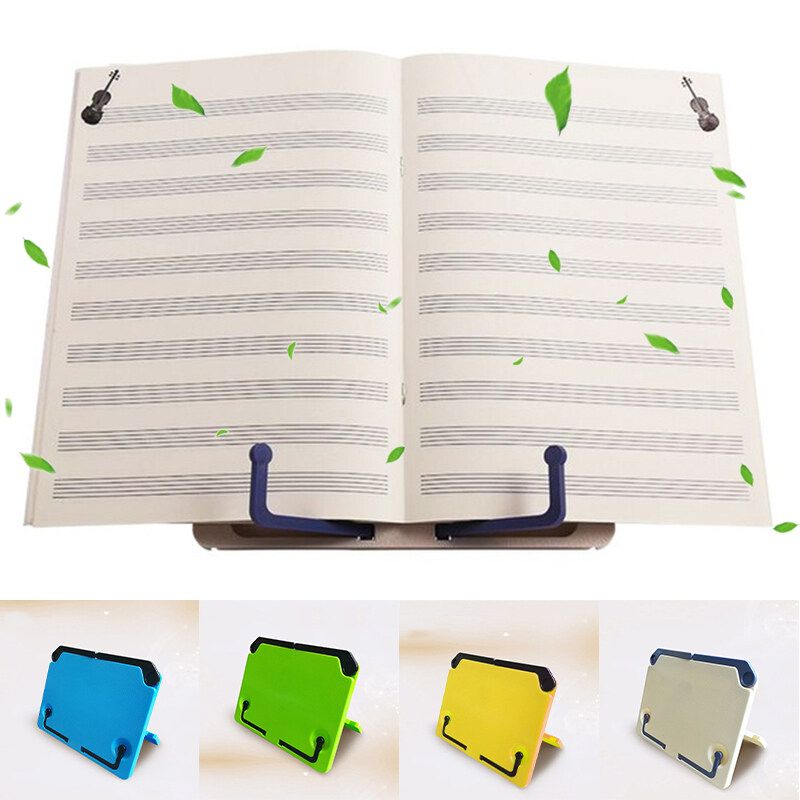 Portable Book Stand Bookends Stand Reading Book Bracket Folding Holder Organizer Beige
