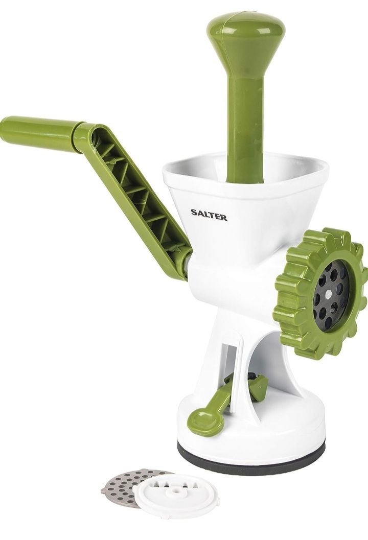 Manual Meat Mincer & Grinder With 2 Blade Attachments