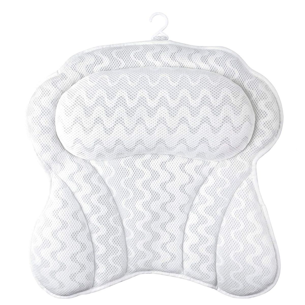 Bath Pillow Bathtub Pillow Spa Bath Pillows for Tub Neck Shoulder Back Support with Suction Cups Fits All Bathtub Home Spa for Men Women