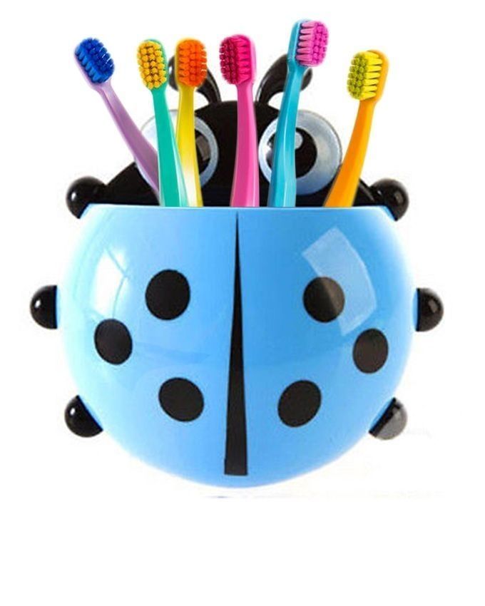 Ladybug Tooth-Brush Holder Blue
