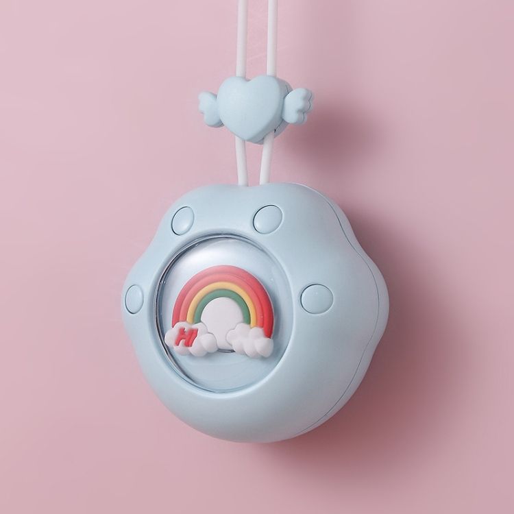 USB Portable Hanging Neck Fan, Style: