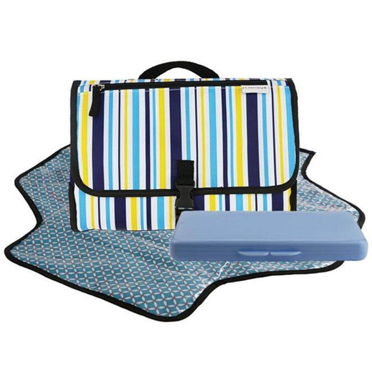 Melobaby ALL-IN-ONE Nappy Wallet & Change Mats. Essential Baby Bag Item Five-pointed Star