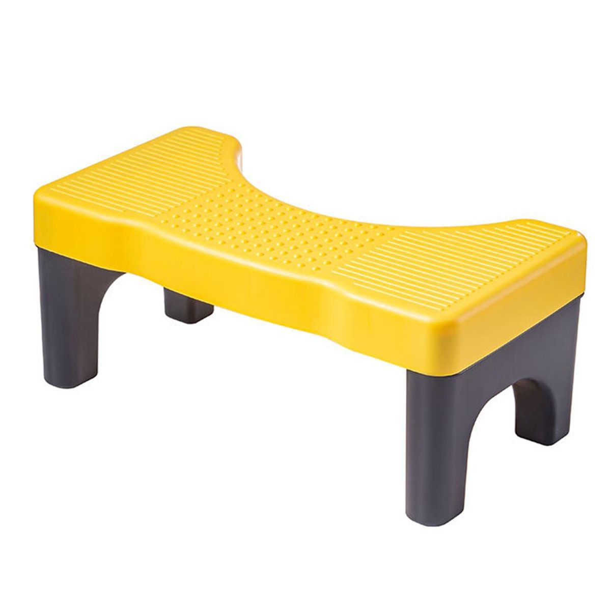 Children Toilet Footstool Squatease Portable Non-slip Toilet for Ages Black and Yellow