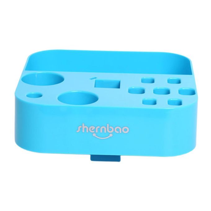 Grooming Storage Box Pole-mounted Professional Pet Combs Holder Blue