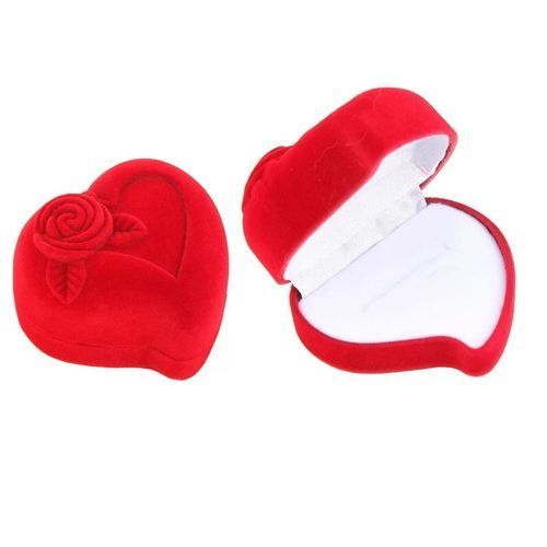 Classy Red Wedding Ring Box Engagement Ring Case
