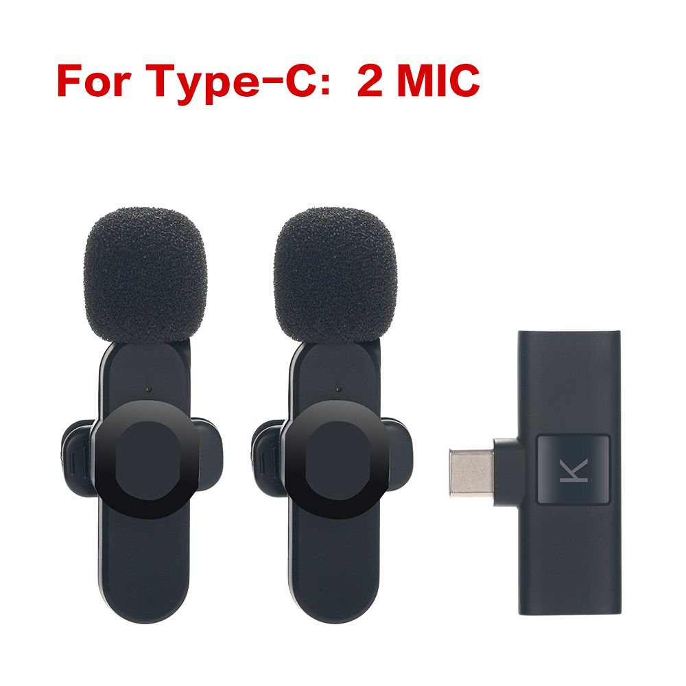 Camera Wireless Lapel 2 Lavalier Microphone