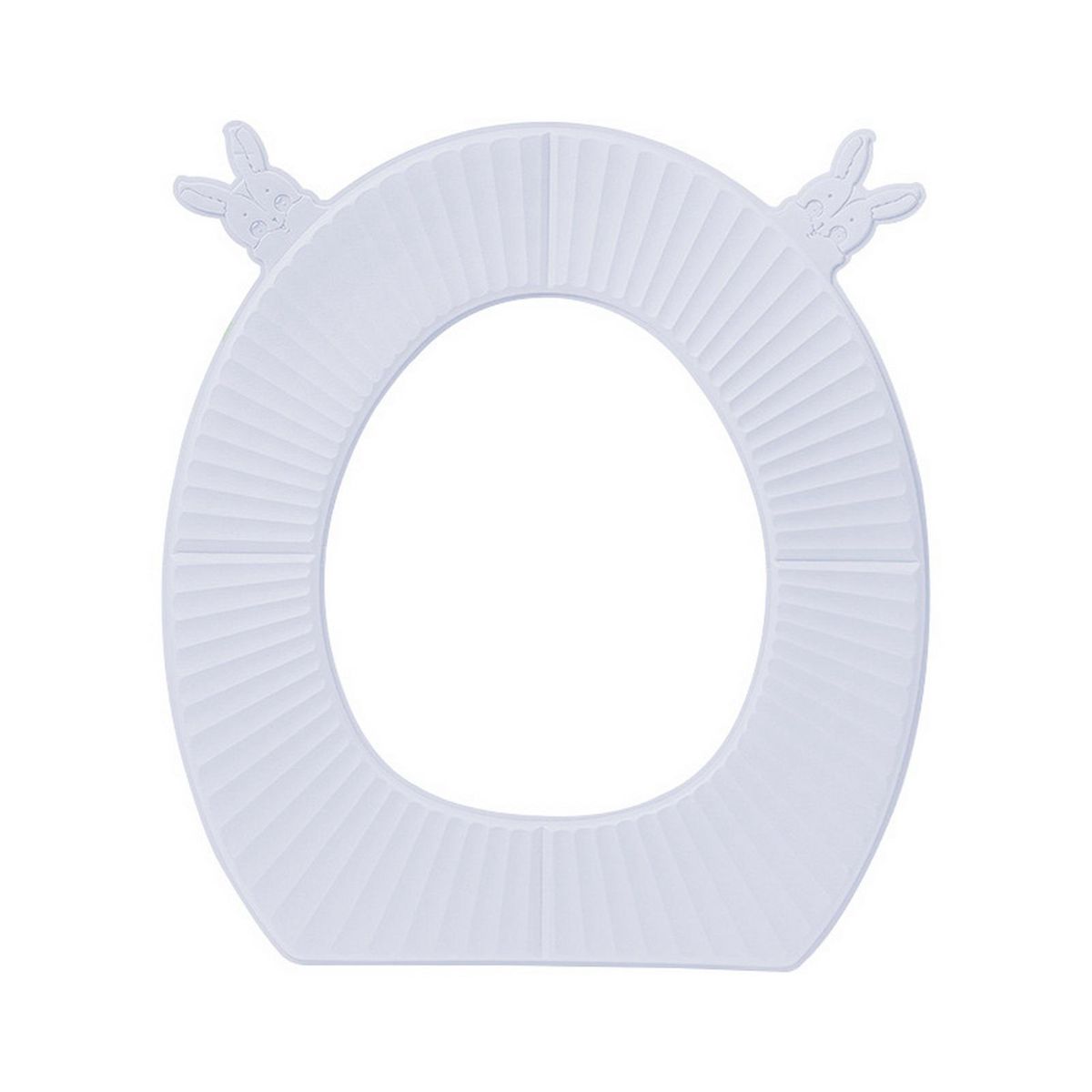 Toilet Seat Lid Cover Cartoon Rabbit Head EVA Sticky All-season Toilet Seat Cushion White