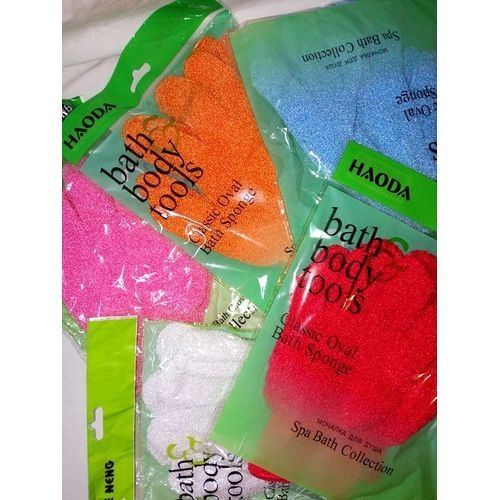 Exfoliating Gloves Bath Sponge 1 Dozen For Both Hands - Different Colours