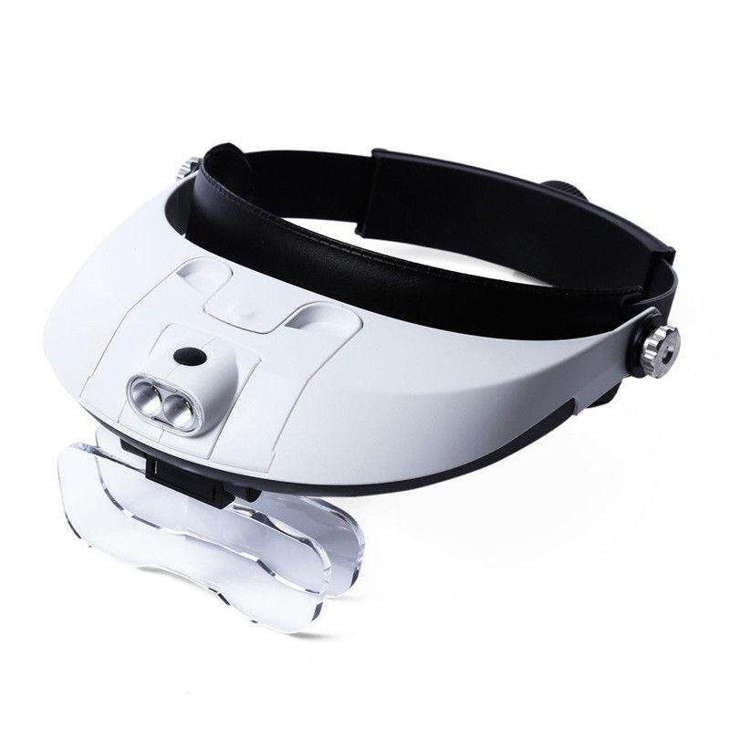 Dentist Loupes Dental Magnifier Surgical Binocular Glass Head Light Led