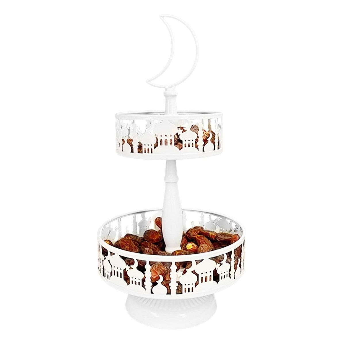 Ramadan Tray Eid Mubarak Plate Muslim Metal Tray Party C