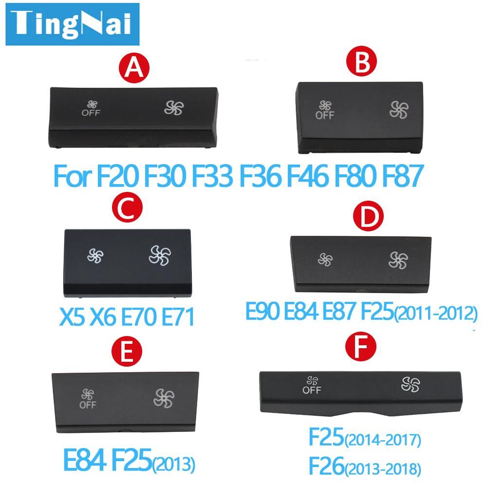 Dashboard Air Conditioner Fan Wind Volume Button Capes For BMW 1 2 3 4 X1 X3 X5 X6 Series F20 F30 F35 F80 F25 F26 E70 E84 E90