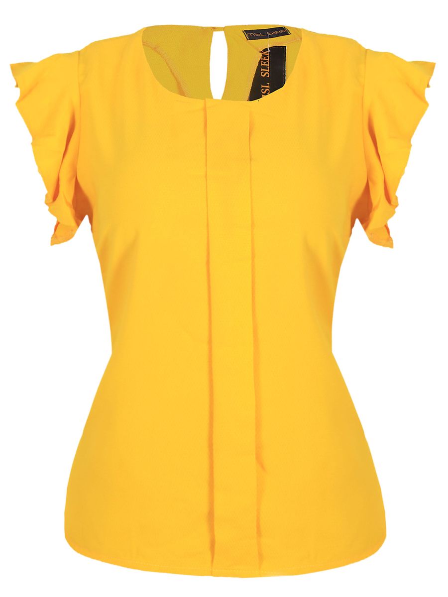 Women Fancy Yellow Blouses
