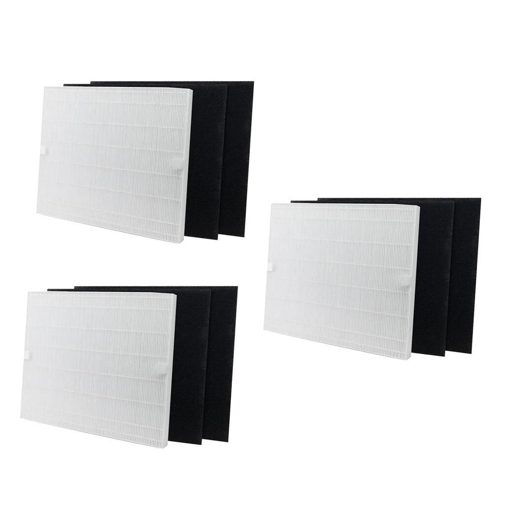 9x Air Purifier HEPA Filter and Carbon Filters Replacement Spare Parts Set