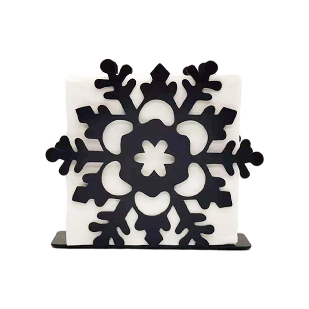 Black Kitchen Napkin Holder, Cocktail Farmhouse