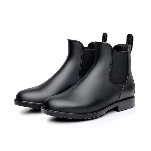 Women's Low Heel Work Combat Boots Waterproof Ankle Bootie