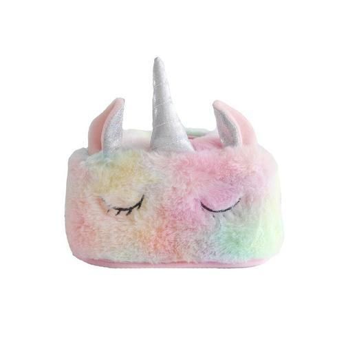 3 Pcs Creative Unicorn Towel Set Tissue Box Bedroom Desktop Decoration Girl Heart Tissue Set I Pink Pink Plush Home Towel Set